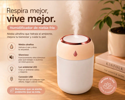 humidificador aromatizante 300ml usb